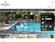 Tablet Screenshot of hotelpinhaldosol.com